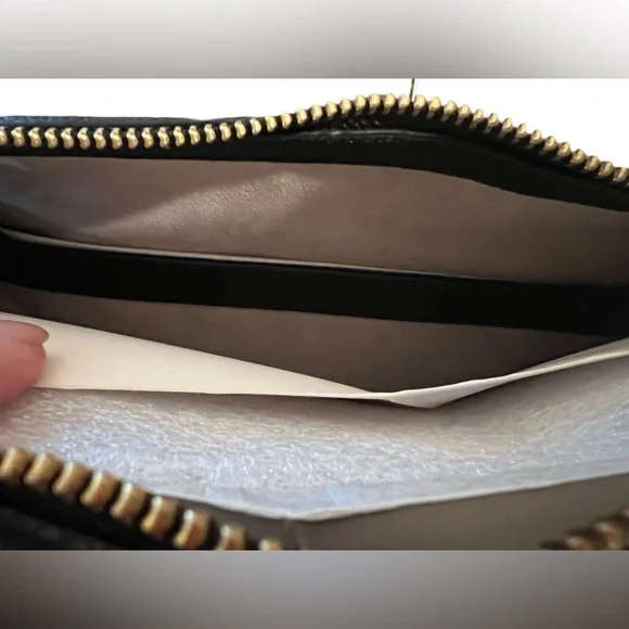 Kate Spade NWT Gramercy Black Peppled Leather Satchel Crossbody Bag - Picture 8 of 13